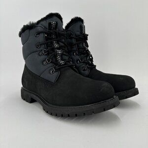Timberland Premium 6-in Warm-Lined Winter Boots 6 Women's Lace-up Black Nubuck